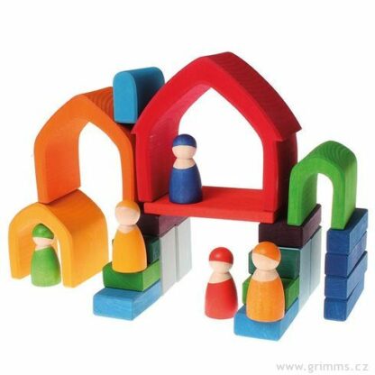 Stavební kostky barevný domeček (Grimm's) - Image 10