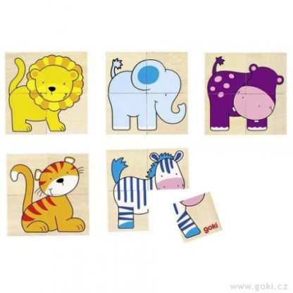Puzzle a pexeso divoká zvířátka