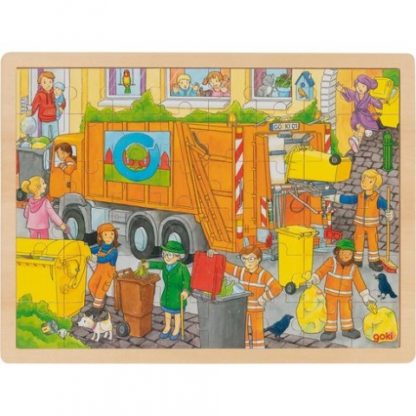 Puzzle popeláři při práci, 48 dílů (Goki)