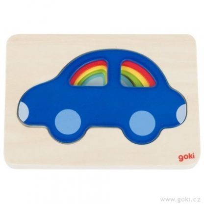 Vícevrstvé puzzle – auto