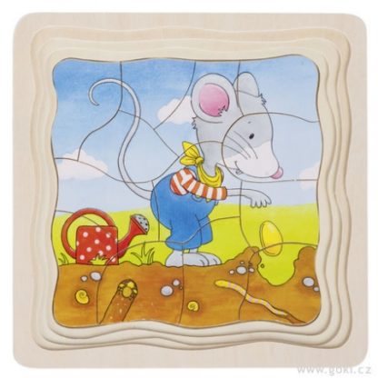 Copak to tu roste – vývojové puzzle, 54 díly (Goki)
