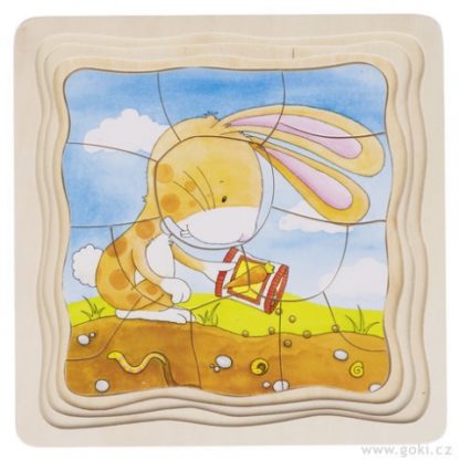 Zeleninový záhonek – vývojové puzzle, 53 díly (Goki)