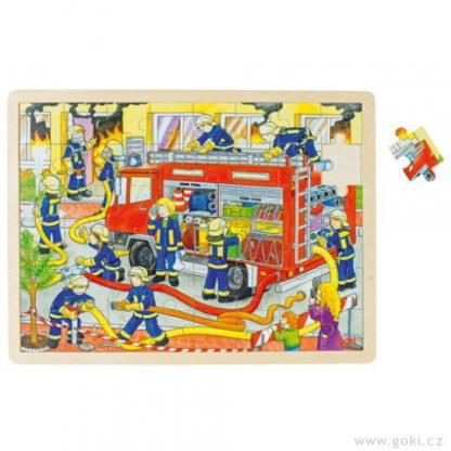 Puzzle – hasiči při zásahu, 48 dílů