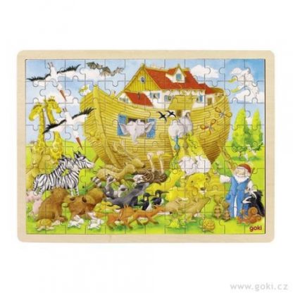Dřevěné puzzle Noemova archa, 96 dílů