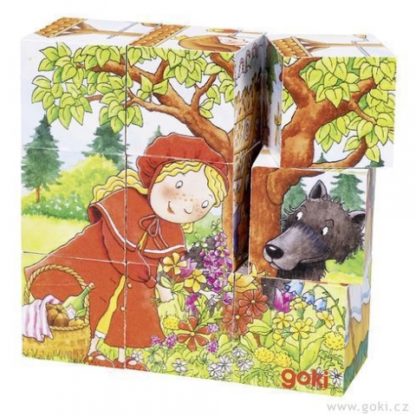 Kostky s obrázky pohádky, 9 kostek (Goki)
