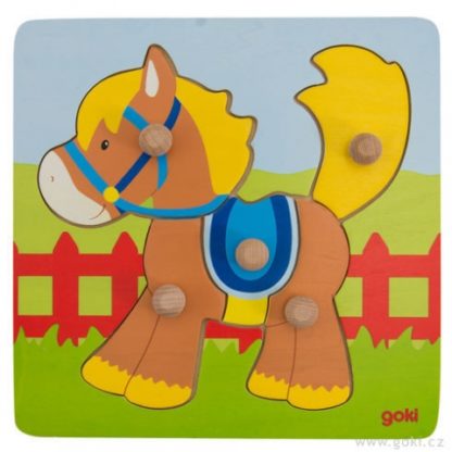 Koník – puzzle s úchytkami