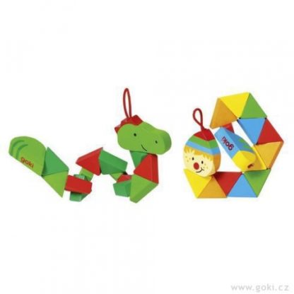 Puzzle skládačka krokodýl a klaun