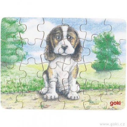 Puzzle mini-sedící štěnátko