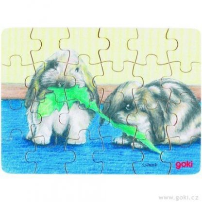 Puzzle dva králíčci (mini)
