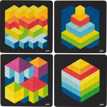 3D puzzle na černé podložce (Goki)