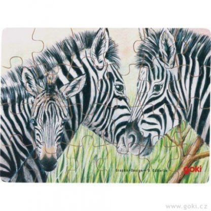 Puzzle – Divoká zvířata, 24 díly-zebra