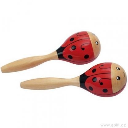 Rumbakoule maracas beruška, 17 cm