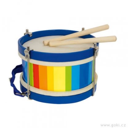 Duhový bubínek pro děti, přírodní kůže, 22 cm