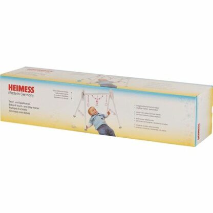 Růžový slon – dřevěná hrazdička pro miminka, 6 výškových poloh (Heimess) - Image 2