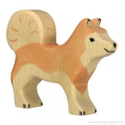 Sibiřský husky – zvířátko ze dřeva (Holztiger)