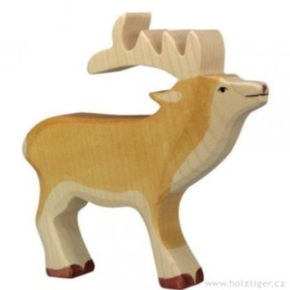 Jelen – lesní zvíře ze dřeva (Holztiger)