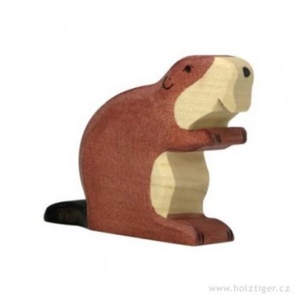 Bobr – vyřezávané dřevěné zvířátko (Holztiger)