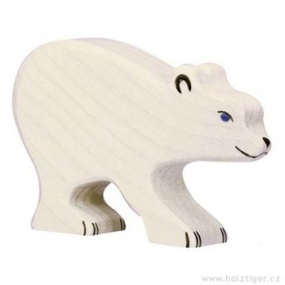 Mládě ledního medvěda – dřevěná hračka (Holztiger)