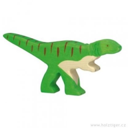 Allosaurus – dřevěná vyřezávaná hračka (Holztiger)