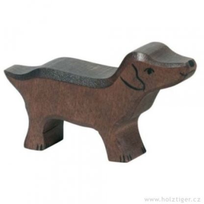 Jezevčík – dřevěné zvířátko (Holztiger)
