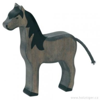 Koník černý, stojící (Holztiger)