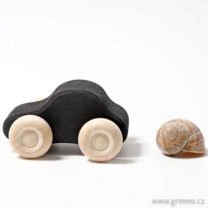 Sada 3 dřevěných autíček, černá a přírodní (Grimm's) - Image 5
