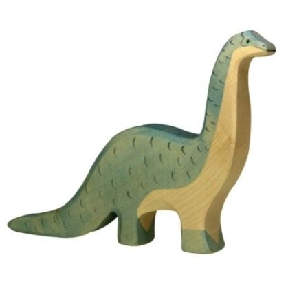 Brontosaurus – dřevěná vyřezávaná hračka