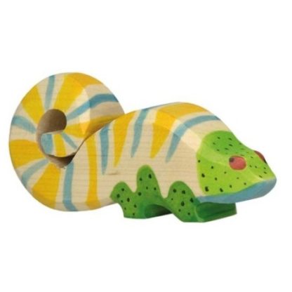 Chameleon – vyřezávané zvířátko ze dřeva   (Holztiger)