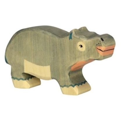 Hroší mládě – zvíře ze dřeva (Holztiger)
