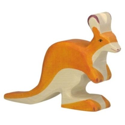 Klokan, malý – vyřezávané zvířátko ze dřeva (Holztiger)
