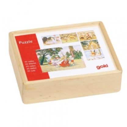 Kostky v dřevěné krabičce – Pohádky (Goki)