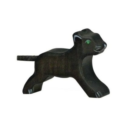 Levhartí mládě – dřevěné zvíře (Holztiger)