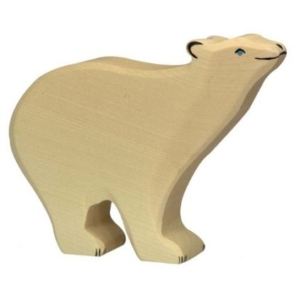 Stojící lední medvěd – dřevěná hračka (Holztiger)
