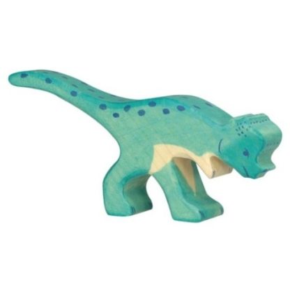 Pachycephalosaurus – dřevěná vyřezávaná hračka