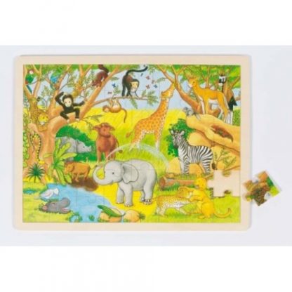Puzzle na desce – Afrika