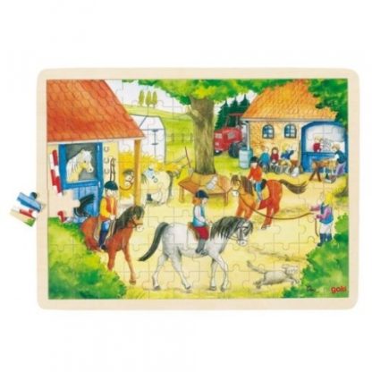 Puzzle na desce – Koňský statek