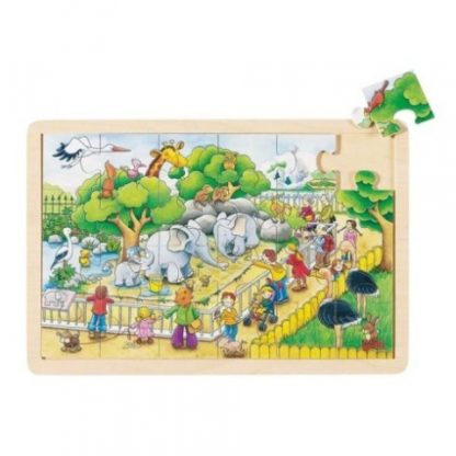 Puzzle na desce – Návštěva zoo