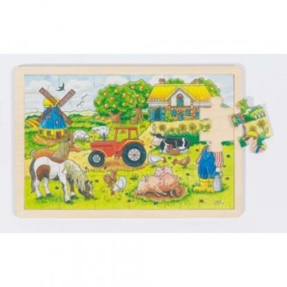 Puzzle na desce – Život na farmě, 24 díly (Goki)