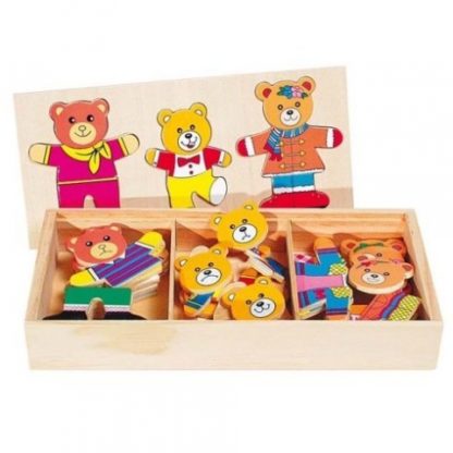 Puzzle – Šatní skříň medvědí rodinka
