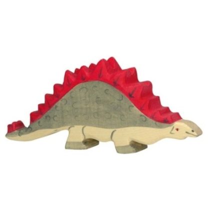 Stegosaurus – dřevěná vyřezávaná hračka