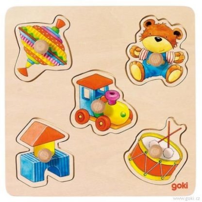 Vkládací dřevěné puzzle moje hračky