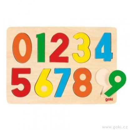 Dřevěné puzzle na desce – Čísla