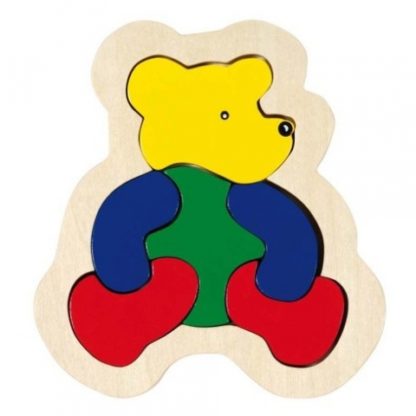 Dřevěné puzzle v rámečku – Medvěd