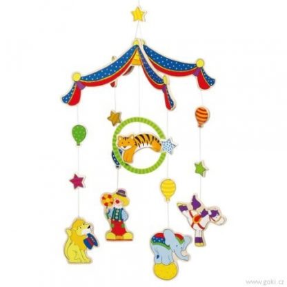 Závěsný kolotoč barevný cirkus