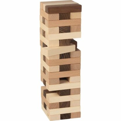 Zábavná hra – Jenga přírodně barevná, 51 dílů (Goki)