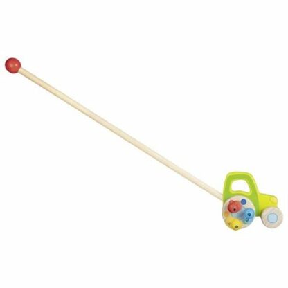 Zelený traktor – hračka na tyči (Goki) NOVINKA