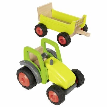Zelený traktor s vlečkou, 45 cm (Goki) - Image 3