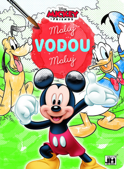 Mickey a závodníci - Omalovánky maluj vodou