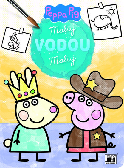 Prasátko Peppa a kamarádi - Omalovánky maluj vodou