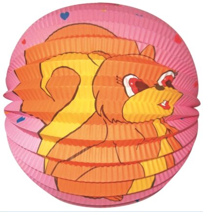 Lampion kulatý veverka 21cm